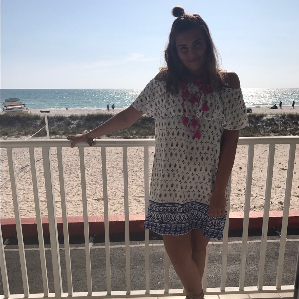 Off the Shoulder Greece inspired Dress